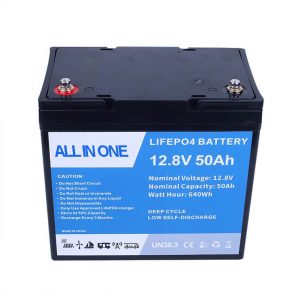 แบตเตอรี่ลิเธียมไอออนแบบรีชาร์จขนาด 12.8V 50Ah Lifepo4 แบตเตอรี่ลิเธียมไอออน