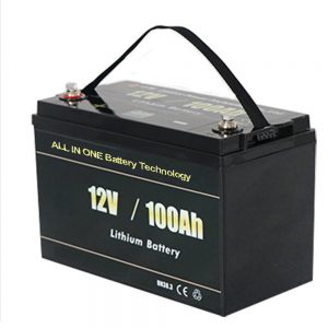 ALL IN ONE Safest Solar RV 12v 100ah LiFePO4 แบตเตอรี่ลิเธียม