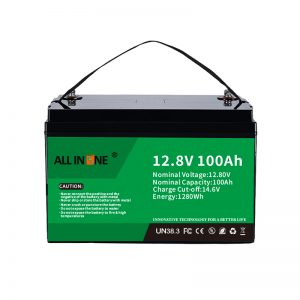 โรงงานปรับแต่งพลังงาน 12V 100AH LiFePO4 ลิเธียมเหล็กฟอสเฟตรอบลึกแบตเตอรี่รถยนต์ Marine Solar RV แบตเตอรี่