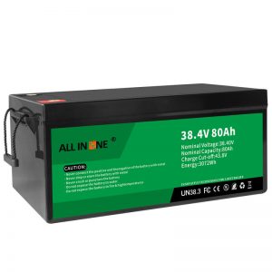 38.4V 80Ah LiFePO4 การเปลี่ยนแบตเตอรี่ลิเธียมไอออนแบบตะกั่ว, 36V 80Ah