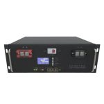 6000 รอบ 48V 100Ah 5Kwh RS48 LiFePo4 แบตเตอรี่พลังงานแสงอาทิตย์พร้อมตู้ 5U