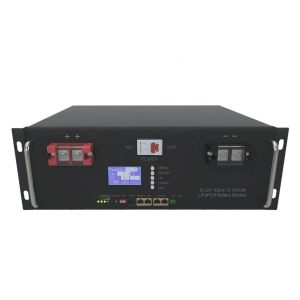 6000 รอบ 48V 100Ah 5Kwh RS48 LiFePo4 แบตเตอรี่พลังงานแสงอาทิตย์พร้อมตู้ 5U