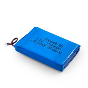 แบตเตอรี่แบบชาร์จ LiPO 753048 3.7V 1100mAh / 7.4V 1100mAH / 3.7V 2200mAH