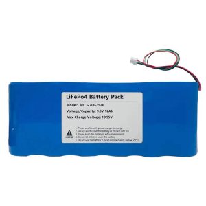 แบตเตอรี่ Lifepo4 9.6V 12AH 3S2P สำหรับไฟถนนพลังงานแสงอาทิตย์